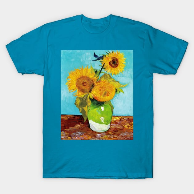 Van gogh sunflowers t shirt shop